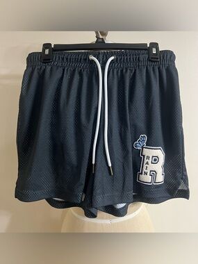 Ryoko Rain Mesh Gray Pull On Drawstring Short Size L